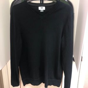 OLD NAVY V Neck Sweater Small Black